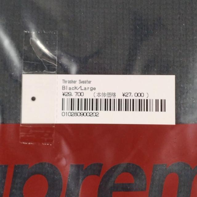 SUPREME シュプリーム 24AW Thrasher Sweater ニット ブラック サイズL