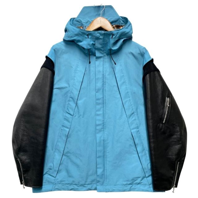 【新品】UNDERCOVER 24AW 袖レザー マウンテンパーカー UNDERCOVER(アンダーカバー) 24AW 袖レザーマウンテンパーカー