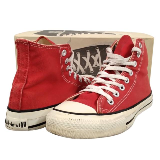 CONVERSE コンバース ALL STAR HI オールスター ハイ シューズ USA製 スニーカー レッド サイズ US7=25.5cm 正規品 / 51068