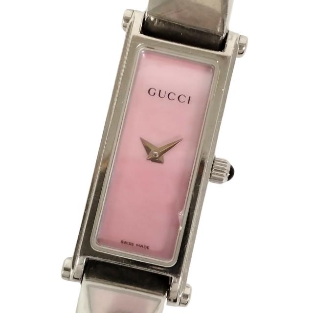 GUCCI グッチ 1500L レディース腕時計 稼働クオーツバングルウォッチ GUCCI グッチ 1500L クオーツ レディース時計 ウォッチ SS