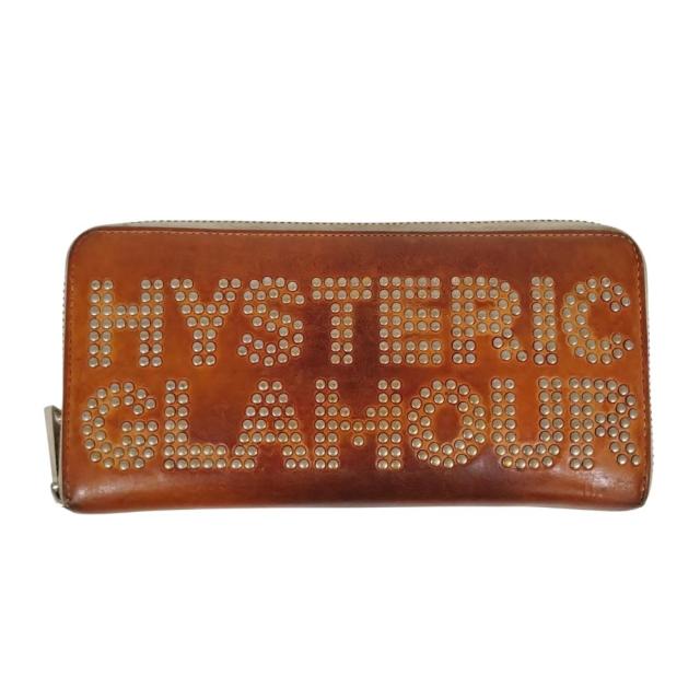 HYSTERIC GLAMOUR ヒステリックグラマー スタッズ ロゴ ラウンドジップ