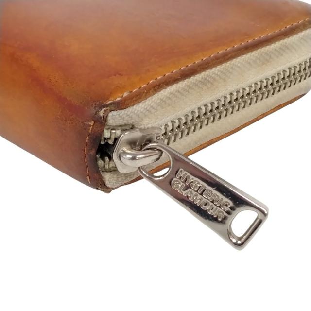 HYSTERIC GLAMOUR ヒステリックグラマー スタッズ ロゴ ラウンドジップ