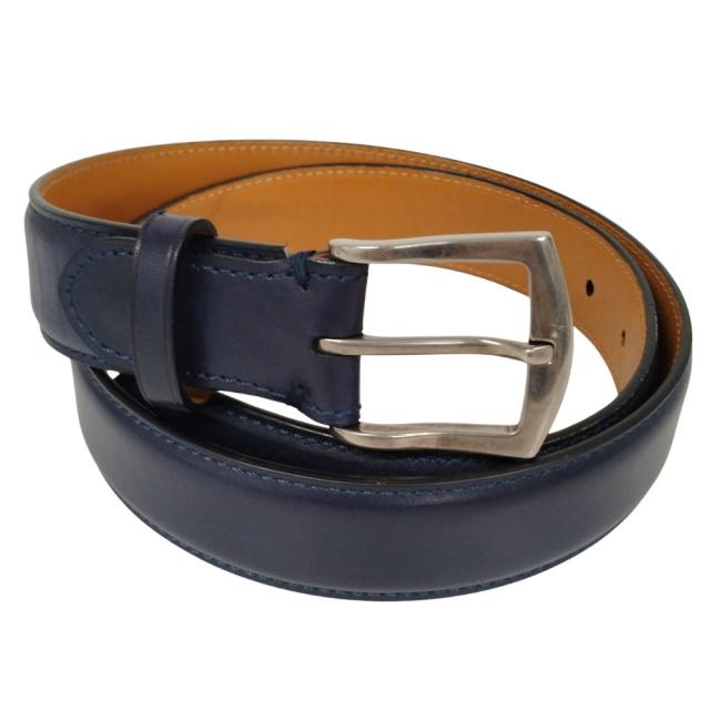 EDWARD GREEN エドワードグリーン レザー ベルト ネイビー サイズ 80相当 正規品 / 40441