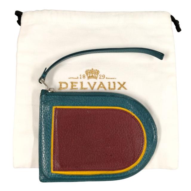 DELVAUX デルヴォー マルチファンクション コンパクトウォレット ケース グリーン 正規品 / 40442