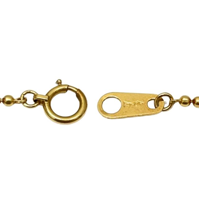 750 ゴールド ボールチェーン ネックレス 全長50cm 重量6.23g 正規品