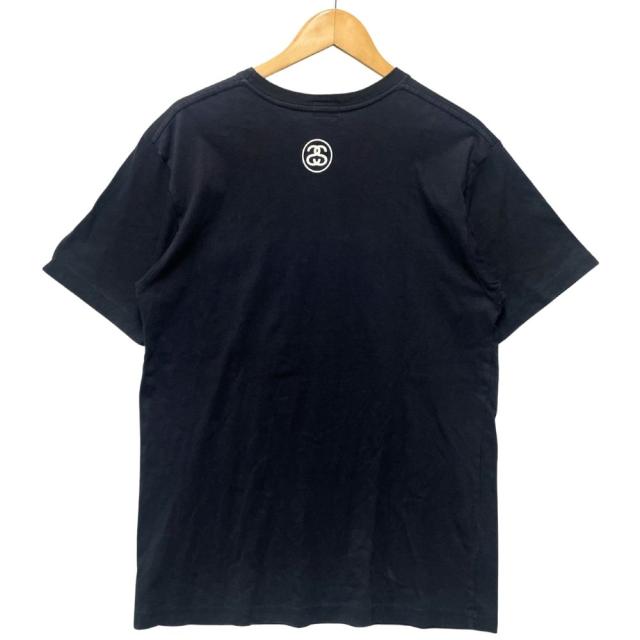 STUSSY ステューシー SSリンク ポケット Tシャツ 紺タグ USA製 ブラック サイズM 正規品 / 52191