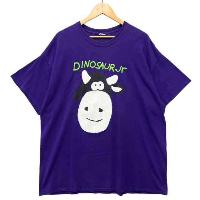 DINOSAUR JR ダイナソージュニア カウ プリント Tシャツ バンド 00s パープル XL相当 正規品 / 52199