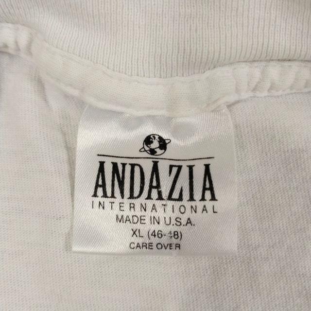 M.C.Escher エッシャー 両面 プリント Tシャツ ANDAZIA アート 90s ヴィンテージ ホワイト サイズXL 正規品 / 40535