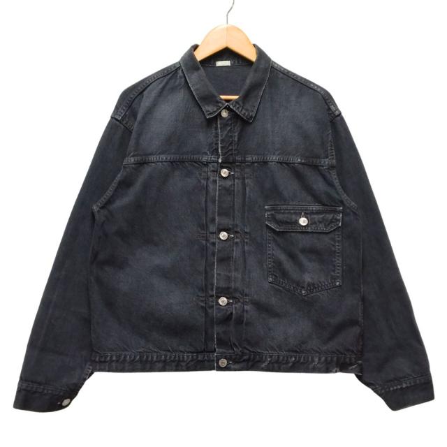 A PRESSE アプレッセ 24AW 品番 24AAP-01-33H 1st Type Denim Jacket CUSTOM 加工 デニムジャケット ブラック 正規品 / 40542