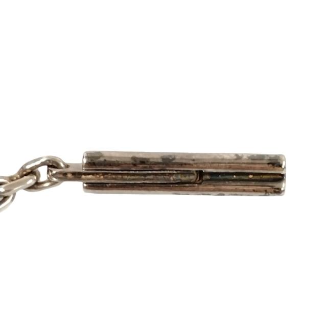 HERMES エルメス ハートモチーフ チャーム キーホルダー シルバー 正規