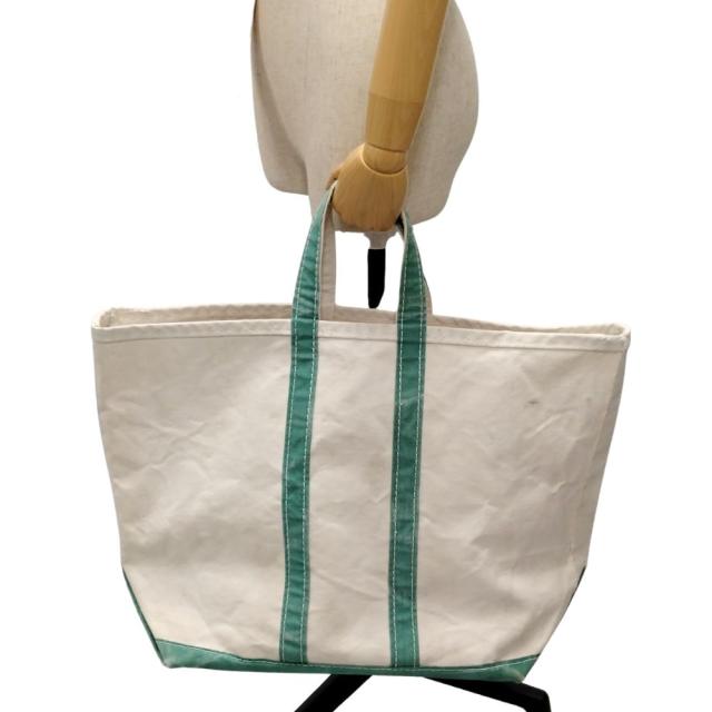 L.L.BEAN エルエルビーン キャンバス トートバッグ サイドタグ ガイドライン1本 ヴィンテージ 生成り色 正規品 / 51444