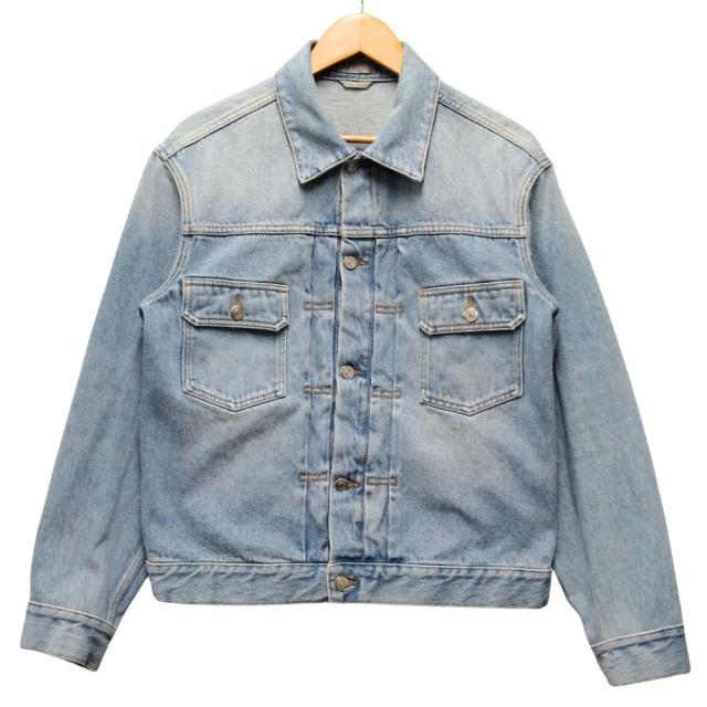 DIOR ディオール 品番 013D480M360X MK？ 加工 デニムジャケット コットン ブルー サイズ 48 正規品 / 40556