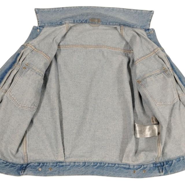 DIOR ディオール 品番 013D480M360X MK？ 加工 デニムジャケット コットン ブルー サイズ 48 正規品 / 40556 DIOR ディオール 品番 013D480M360X MK？ 加工 デニムジャケット