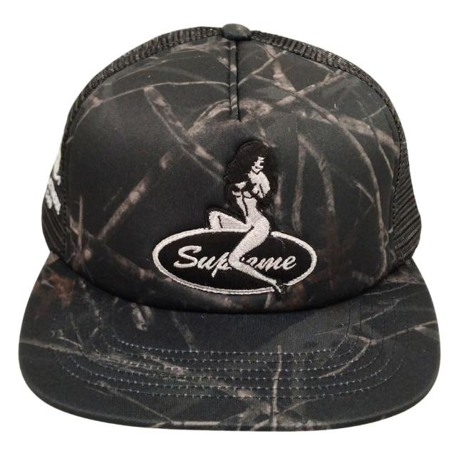 SUPREME シュプリーム 25AW Pinup Mesh Back 5-Panel ピンナップ メッシュ キャップ ブラック カモ 正規品 / 52411