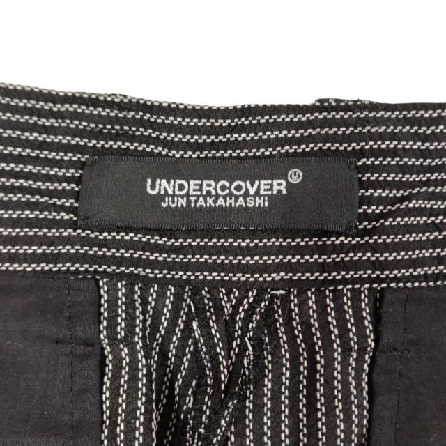 UNDERCOVER アンダーカバー 品番 UC1E4501-2 シルク・和紙 薄手 クロップド パンツ ブラック サイズ 3 正規品 / 50846 UNDERCOVER アンダーカバー 品番 UC1E4501-2 シルク・和紙 薄手