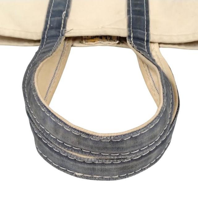 L.L.BEAN エルエルビーン キャンバス トート バッグ トールサイズ 80s ヴィンテージ 生成り×ネイビー 正規品 / 51604