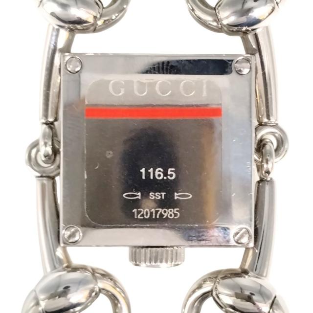 【超美品】GUCCI クォーツ腕時計 シルバー GUCCI グッチ 116.5 シニョーリア クォーツ 腕時計 シルバー 正規品 / C832