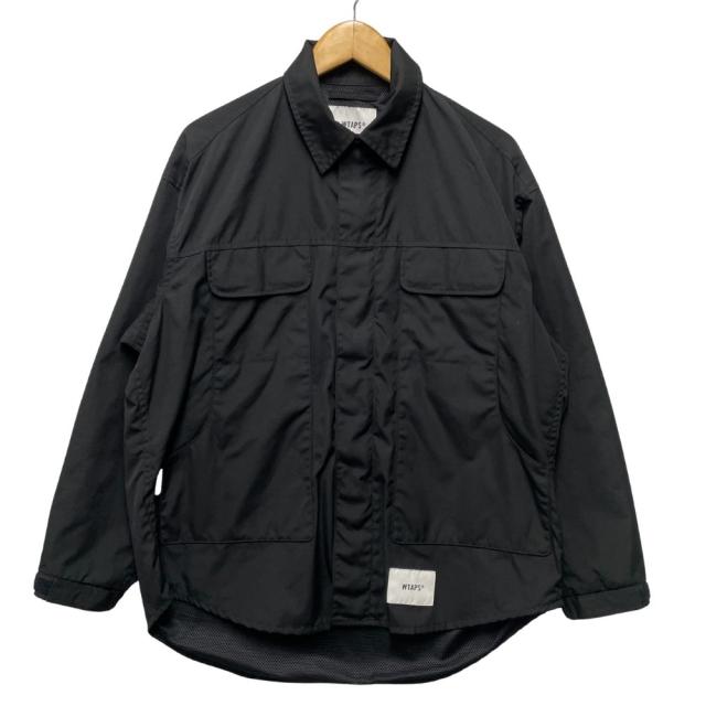 WTAPS ダブルタップス 23SS VERT JACKET シャツ ジャケット ブルゾン ブラック サイズ1 正規品 / 52456
