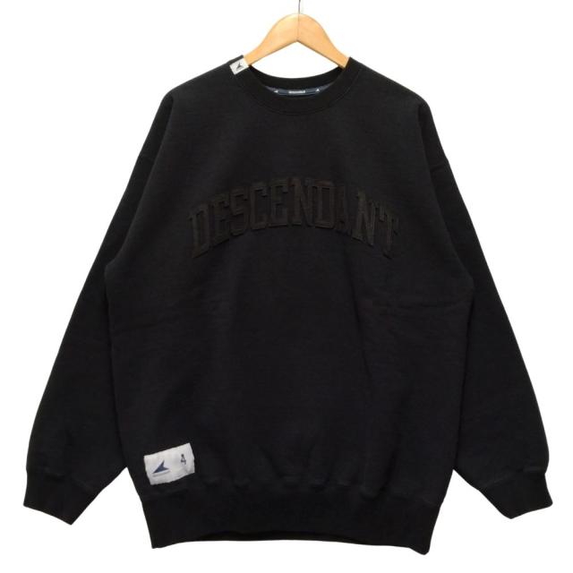 DESCENDANT ディセンダント ×ロンハーマン Team Sweat Pullover ロゴ スウェット ブラック サイズ4 正規品 / 50361