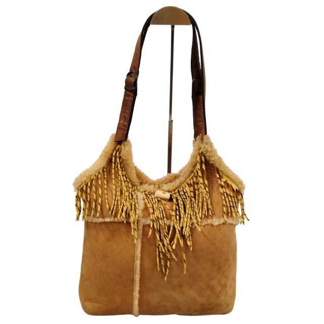 Scully スカリー ムートン ワンショルダーバッグ ブラウン 正規品 / 50877