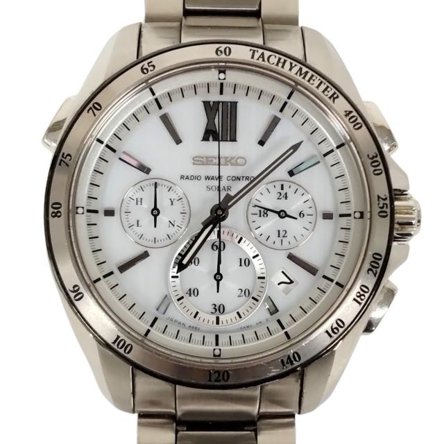 SEIKO セイコー 8B82-0AL0 ブライツ クロノグラフ ソーラー電波 メンズ