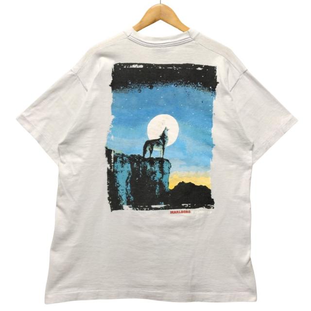 Marlboro マルボロ ヴィンテージ コヨーテ  プリント 半袖Ｔシャツ ホワイト ONE SIZE 正規品 / 52639