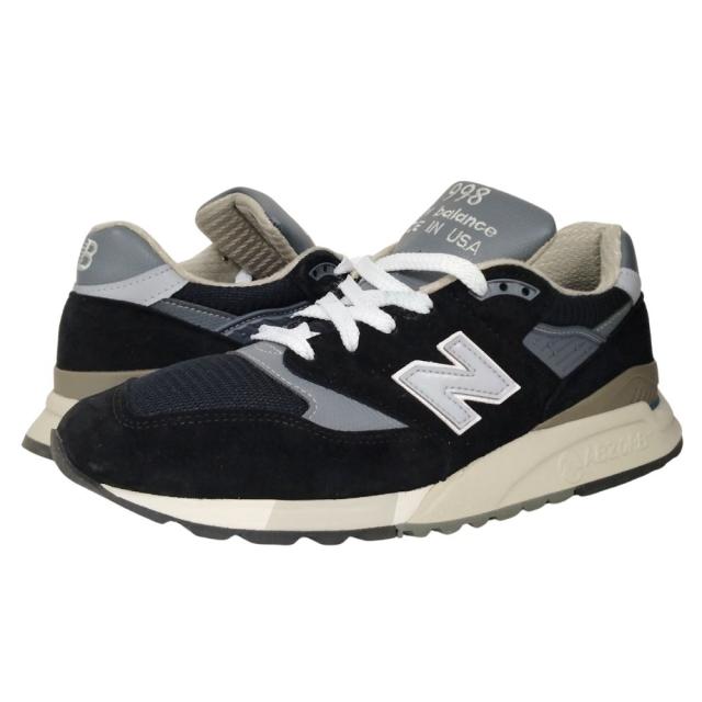 NEW BALANCE ニューバランス U998 BL スニーカー ブラック サイズUS9.5=27.5cm 正規品 / 52685