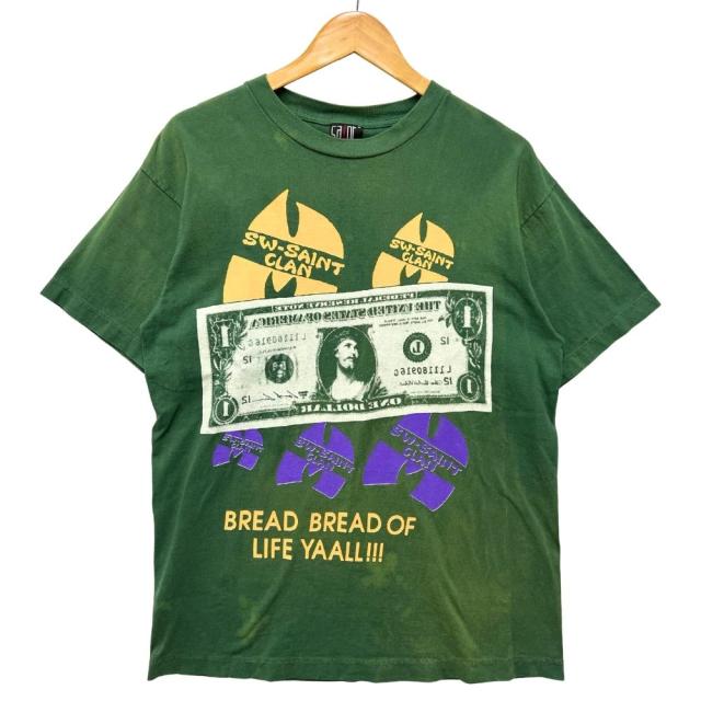 SAINT MICHAEL セントマイケル 品番 SM-YS8-0000-C16 SW SAINT CLAN プリント 加工 半袖Ｔシャツ グリーン系 サイズ M 正規品 / 52736