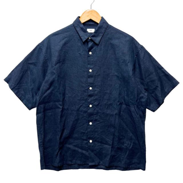 RON HERMAN ロンハーマン RHC リネン 半袖シャツ ネイビー サイズ M 正規品 / 52902