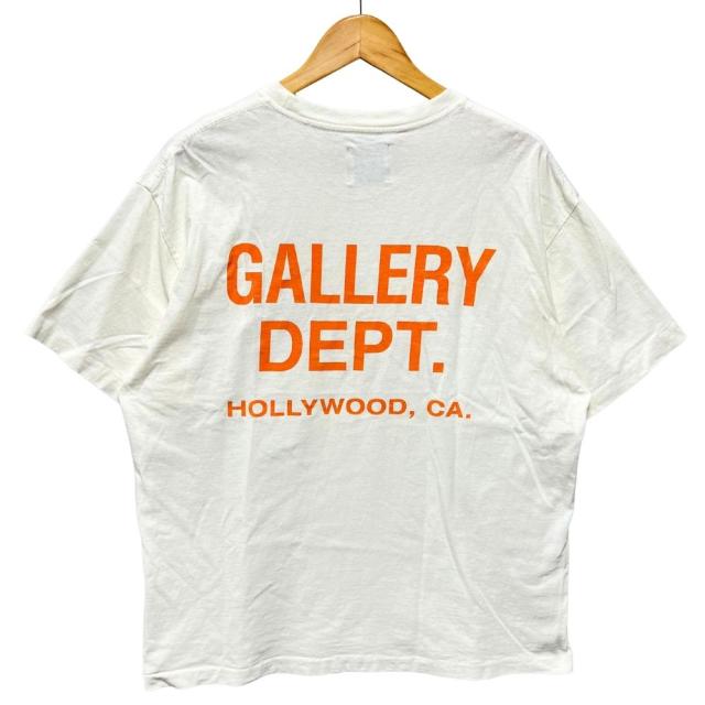 GALLERY DEPT. ギャラリーデプト ロゴ プリント 半袖Ｔシャツ ホワイト サイズ L 正規品 / 52715