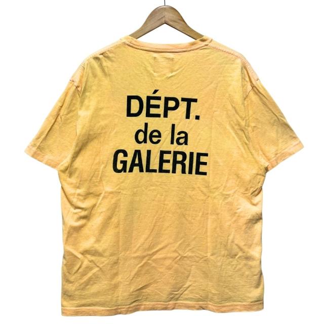 GALLERY DEPT. ギャラリーデプト ロゴ プリント 半袖Ｔシャツ イエロー サイズ L 正規品 / 52717