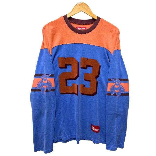 SUPREME シュプリーム 23AW Bumblebee L/S Football Top バンブルビー フットボール カットソー ブルー系 サイズ L 正規品 / 52735