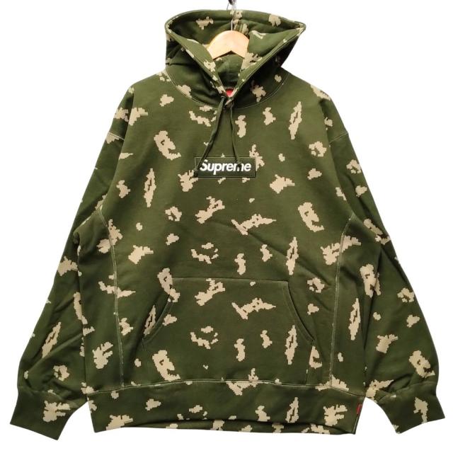 SUPREME シュプリーム Box Logo Hooded Sweatshirt ボックスロゴ スウェット パーカー オリーブロシアンカモ サイズXL 正規品 / 53084