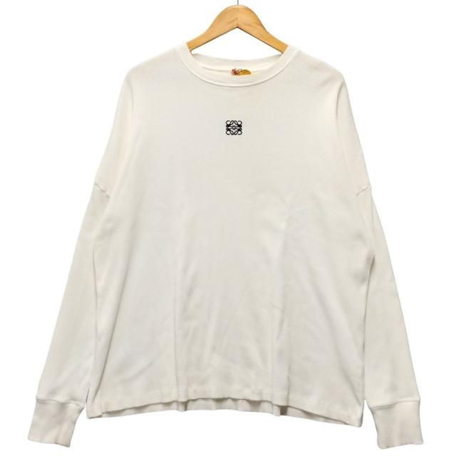 LOEWE ロエベ 品番 H526Y22XAY アナグラム ロゴ 刺繍 オーバーサイズフィット ロングスリーブ 長袖Ｔシャツ サイズ XS 正規品 / 40715