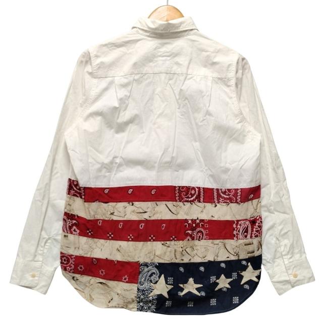 VISVIM ビズビム 品番 0118305011006 FREE EDGE STARS SHIRT L/S COLLARED 長袖シャツ ホワイト系 サイズ1 正規品 / 53092