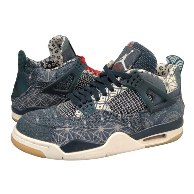 NIKE ナイキ 品番 CW0898-400 AIR JORDAN 4 RETRO SE SASHIKO エアジョーダン スニーカー ネイビー系 サイズUS9.5=27.5cm 正規品 / 53129