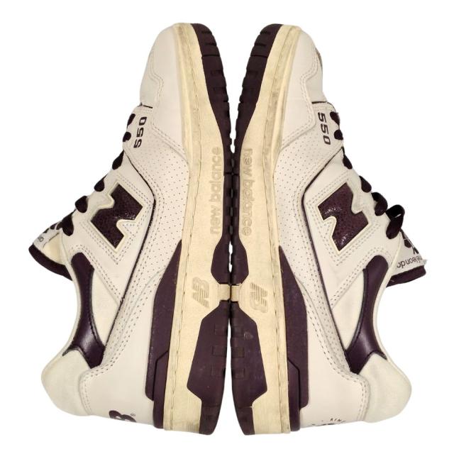 NEW BALANCE ニューバランス 品番 BB550AR1 aime leon dore シューズ ホワイト×パープル サイズUS9.5＝27.5cm 正規品 / 50578