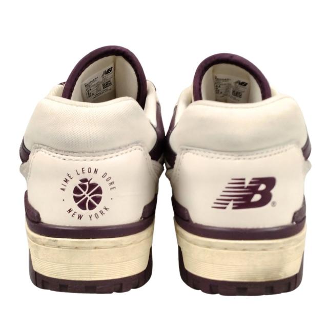 NEW BALANCE ニューバランス 品番 BB550AR1 aime leon dore シューズ ホワイト×パープル サイズUS9.5＝27.5cm 正規品 / 50578