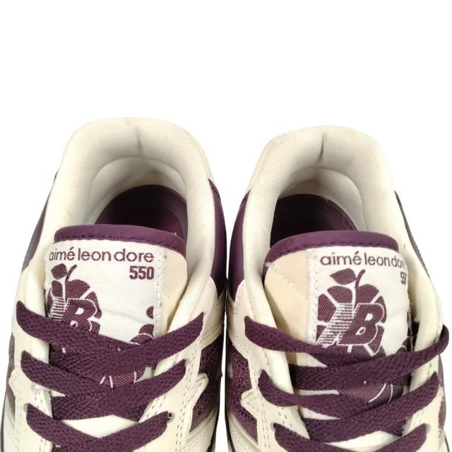 NEW BALANCE ニューバランス 品番 BB550AR1 aime leon dore シューズ ホワイト×パープル サイズUS9.5＝27.5cm 正規品 / 50578