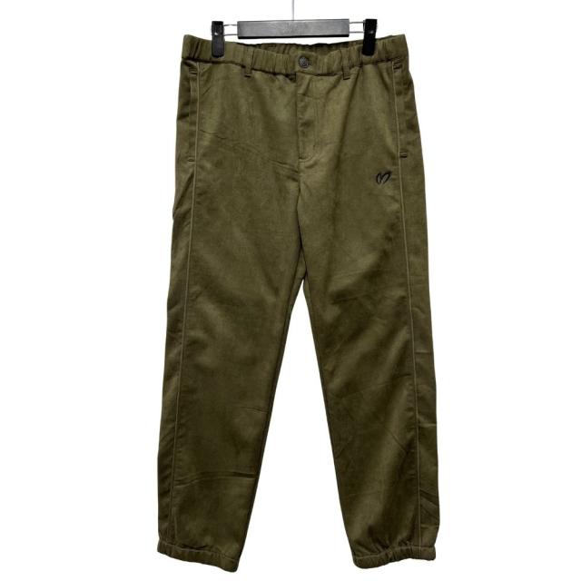 MASTER BUNNY EDITION マスターバニーエディション スウェードタッチスムースジョガー パンツ カーキ系 サイズ5 正規品 / 53211