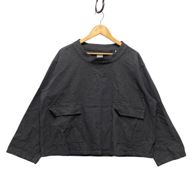 holk ホーク ノーカラー プルオーバー 長袖シャツ グレー サイズ 1 正規品 / 40190