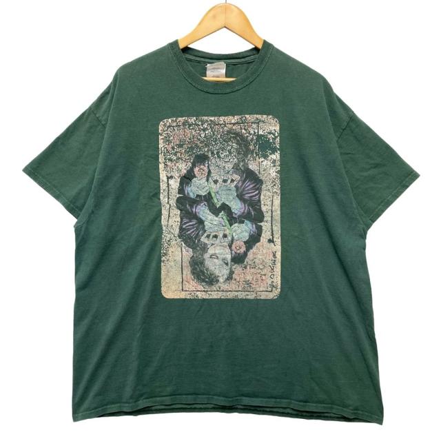 JORKER ジョーカー トランプ プリント Tシャツ PORT and COMPANY ヴィンテージ グリーン サイズXXL 正規品 / 40272