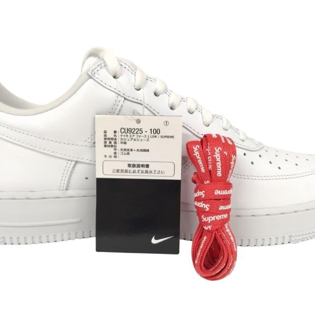 SUPREME シュプリーム ×NIKE 品番 CU9225-100 AIR FORCE 1 LOW SP エアフォース シューズ ホワイト サイズUS10=28cm 正規品 / 40502