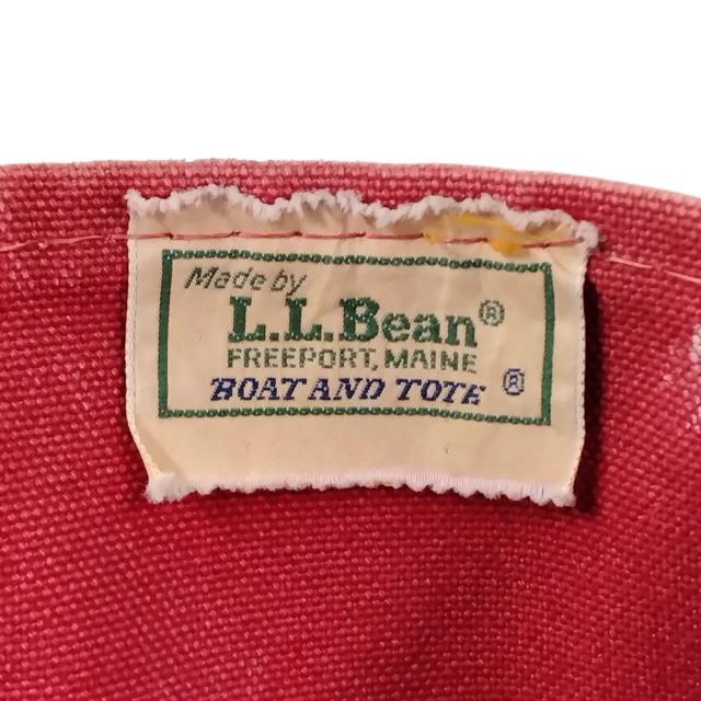 L.L.BEAN エルエルビーン ヴィンテージ キャンバス トートバッグ レッド×ネイビー 正規品 / 40536
