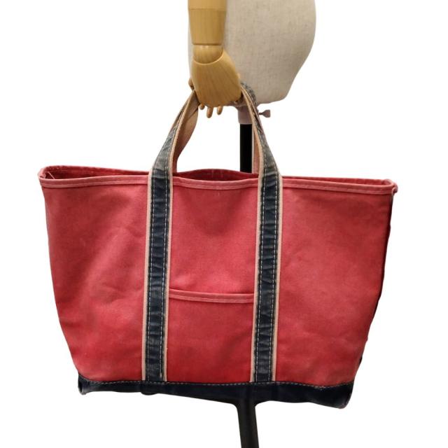 L.L.BEAN エルエルビーン ヴィンテージ キャンバス トートバッグ レッド×ネイビー 正規品 / 40536