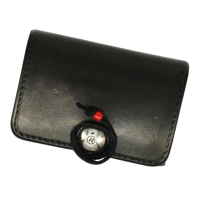 GOROS ゴローズ サドルレザー カードケース イーグル刻印コンチョ カスタム ブラック 正規品 / 40565