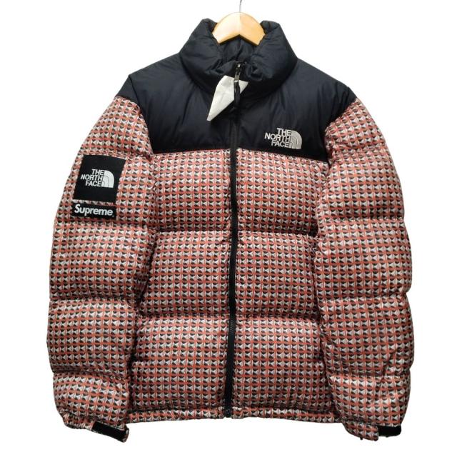 SUPREME シュプリーム × The North Face 品番 ND42100I Studded Nuptse Jacket ヌプシ ダウンジャケット レッド サイズ M 正規品 / 40615