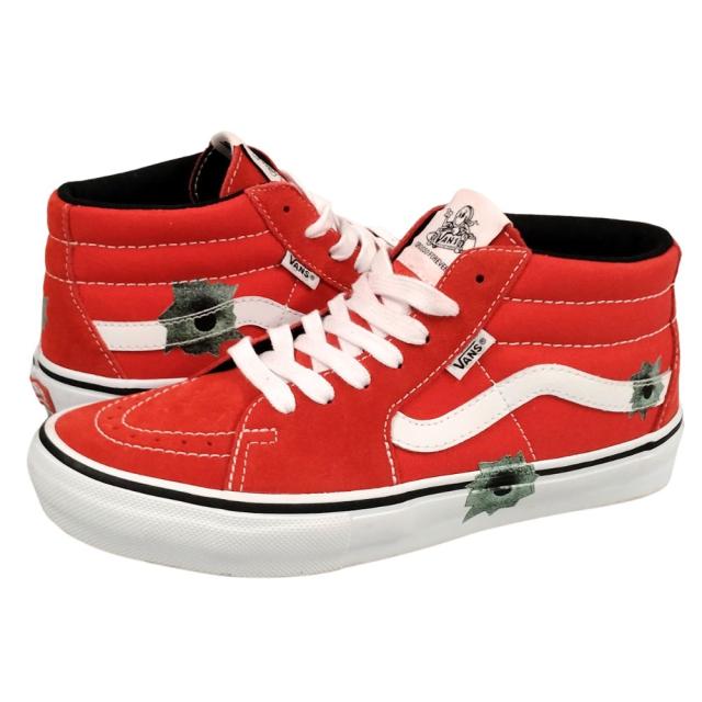 SUPREME シュプリーム VANS Skate Grosso Nate Lowman スニーカー レッド サイズ US8=26cm 正規品 / 53277