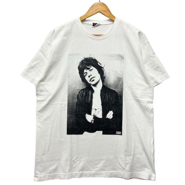 KITH キス The Rolling Stones プリント 半袖Ｔシャツ ホワイト サイズ L 正規品 / 53319