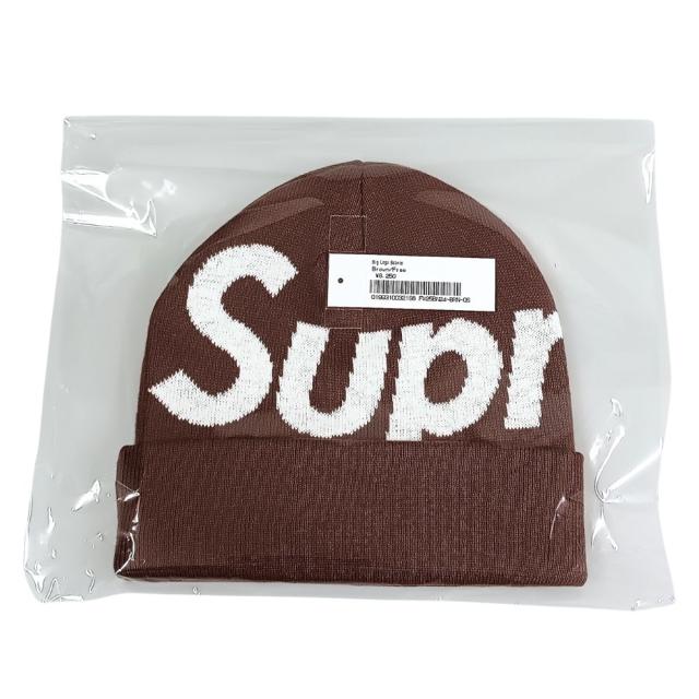 SUPREME シュプリーム 25AW Big Logo Beanie ビッグロゴ ビーニー ニットキャップ ブラウン 正規品 / 45124